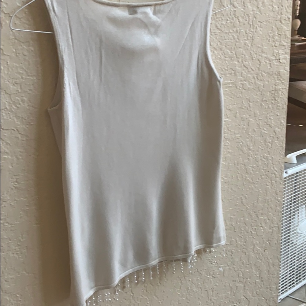 Sleeveless silk top with beads - Picture 4 of 4